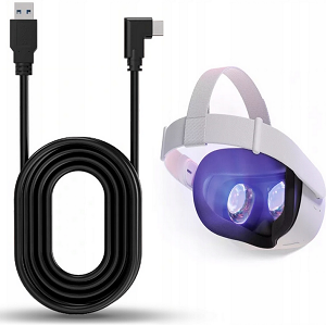 Profesjonalny Kabel USB-C 3.2 90° Do USB-A  Premium do Oculus
